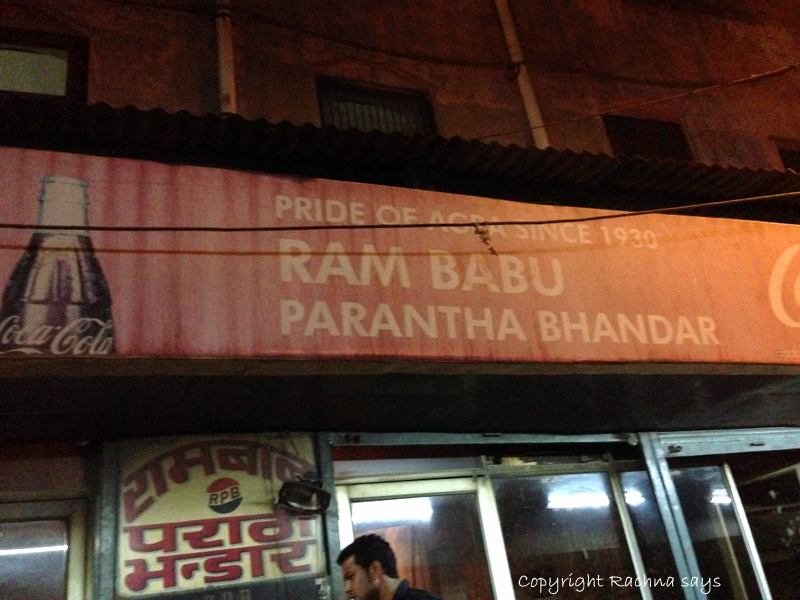 Rambabu paratha in Agra